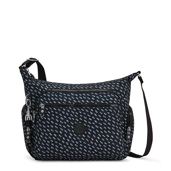 Kipling Gabbie Printed Crossbody Veske Svarte | NO 2054BE